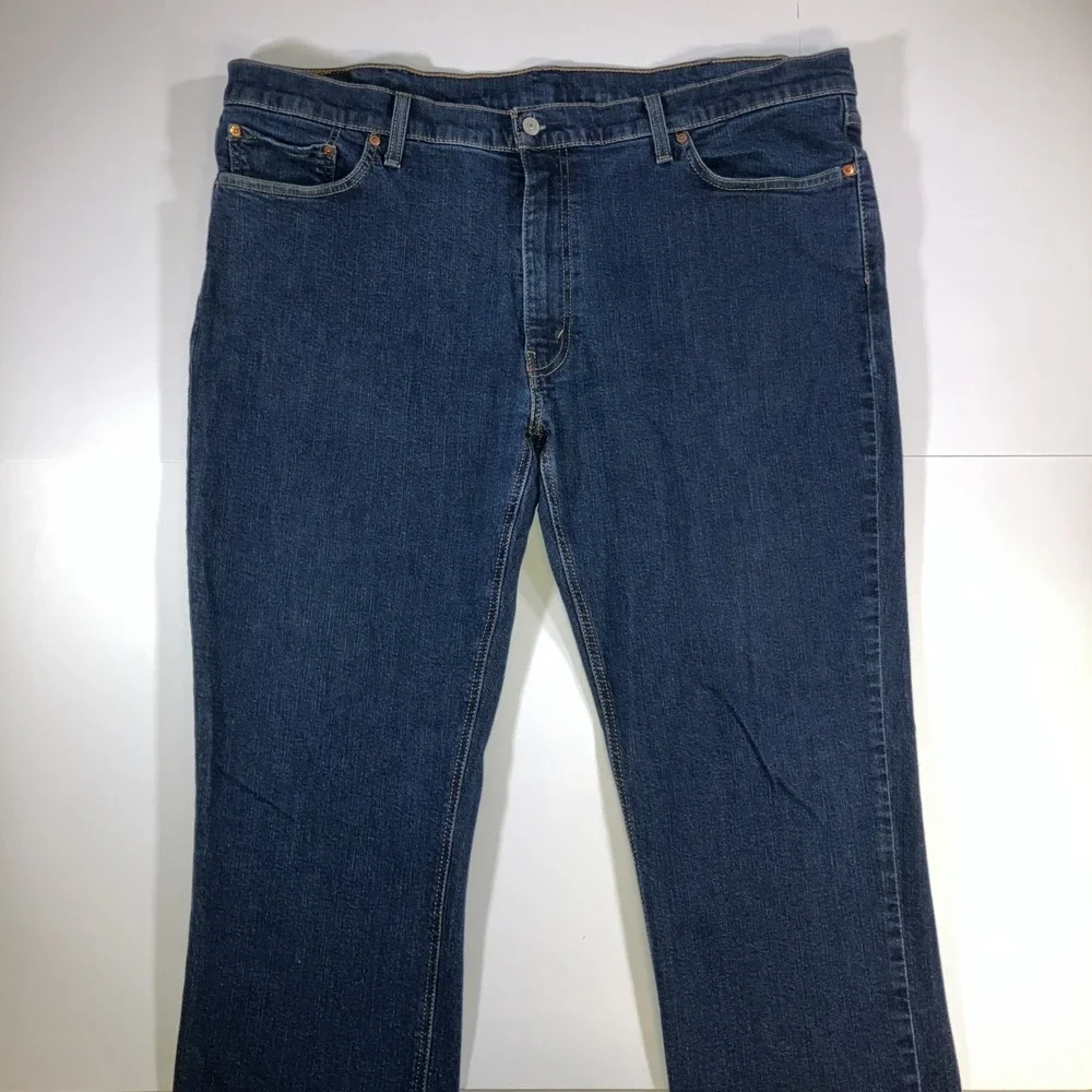 Levi's 541 Athletic Taper Fit Men's 46X32 Jeans Dark Wash Stretch